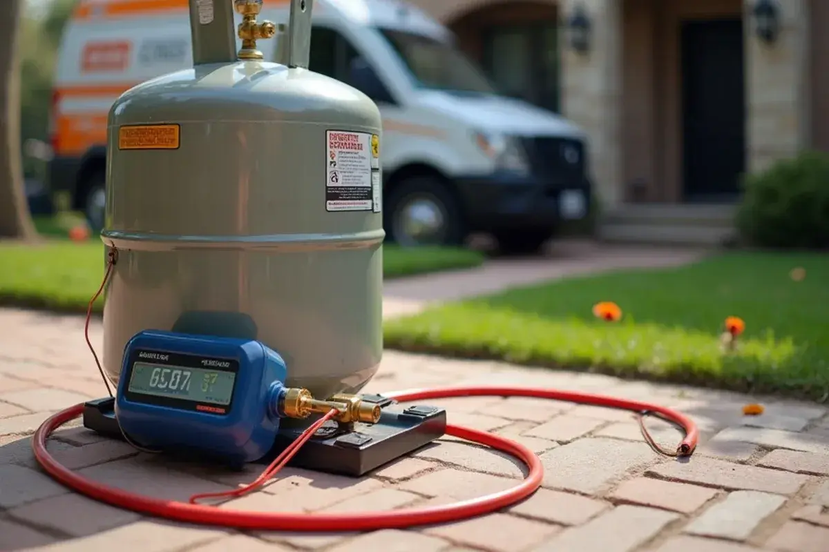 Accurately weighing refrigerant charge into an air conditioning system using a digital wireless charging scale